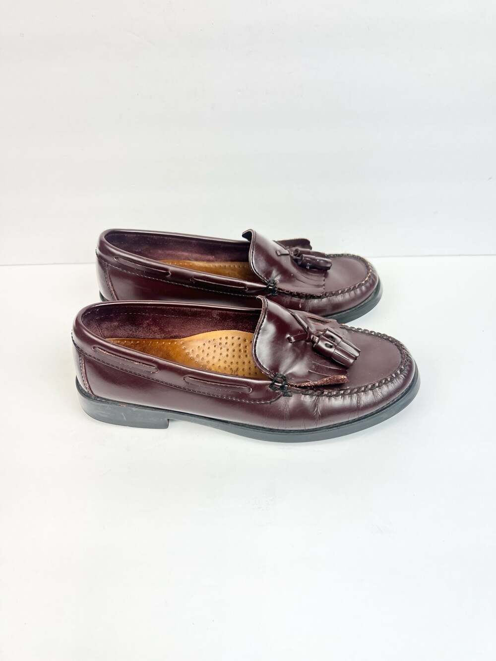 G.H. Bass & Co. Burgundy Tassel Loafers